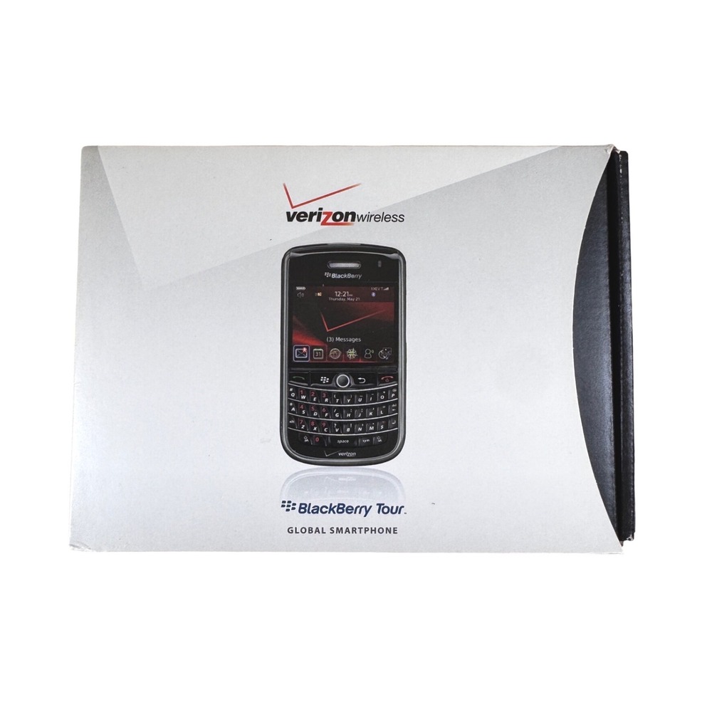 Vintage BlackBerry Tour 9630 Verizon Smartphone Bundle‎ Box Accessories